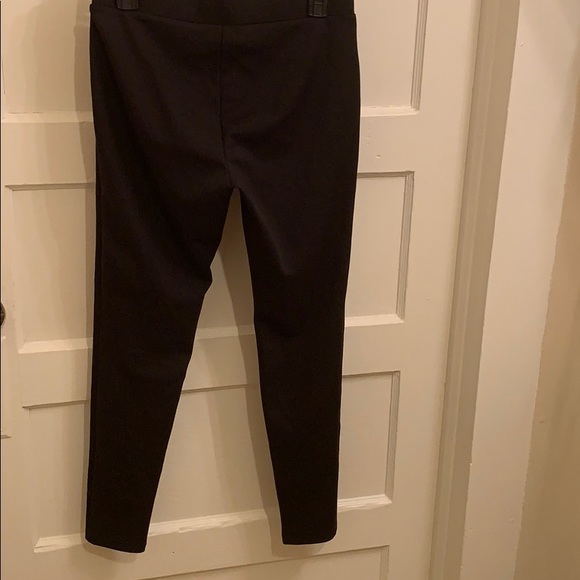 Black lace front. Terry knit back leggings. - Picture 5 of 8